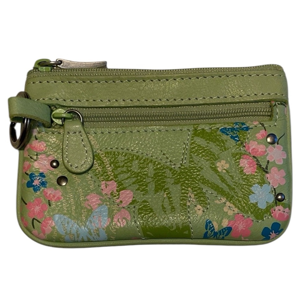 Fossil Green Floral Wallet